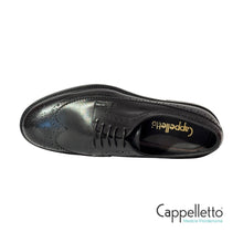 Carica l&#39;immagine nel visualizzatore di Gallery, Scarpa Derby Duilio Butter Nero 118
