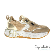 Carica l'immagine nel visualizzatore di Gallery, CLUB105 Sneaker Donna Suede/Teddy Marrone-Platino
