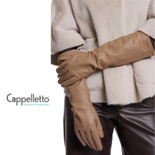 Carica l'immagine nel visualizzatore di Gallery, FLORIANNE Guanti Lunghi in Pelle Taupe
