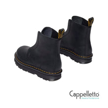 Carica l&#39;immagine nel visualizzatore di Gallery, ZEBZAG LACELESS Stivaletti in Pelle Nera Senza Lacci
