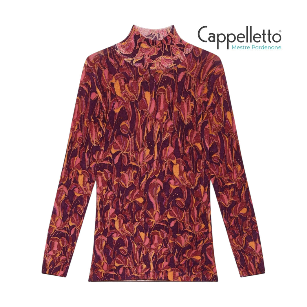 Maglia Printed Bordeaux/Rosa/Rosso