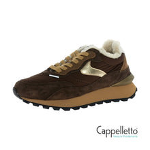 Carica l'immagine nel visualizzatore di Gallery, QWARK HYPE Sneaker Donna Suede/Nylon Brown-Platinum
