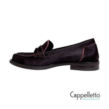 Carica l'immagine nel visualizzatore di Gallery, ELSA Mocassino Donna in Eco Cavallino Ebano
