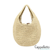 Carica l'immagine nel visualizzatore di Gallery, NEFELI Borsa Hobo in Raffia Corda
