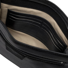 Carica l&#39;immagine nel visualizzatore di Gallery, FLORENCE Pochette da Uomo in Pelle Nera
