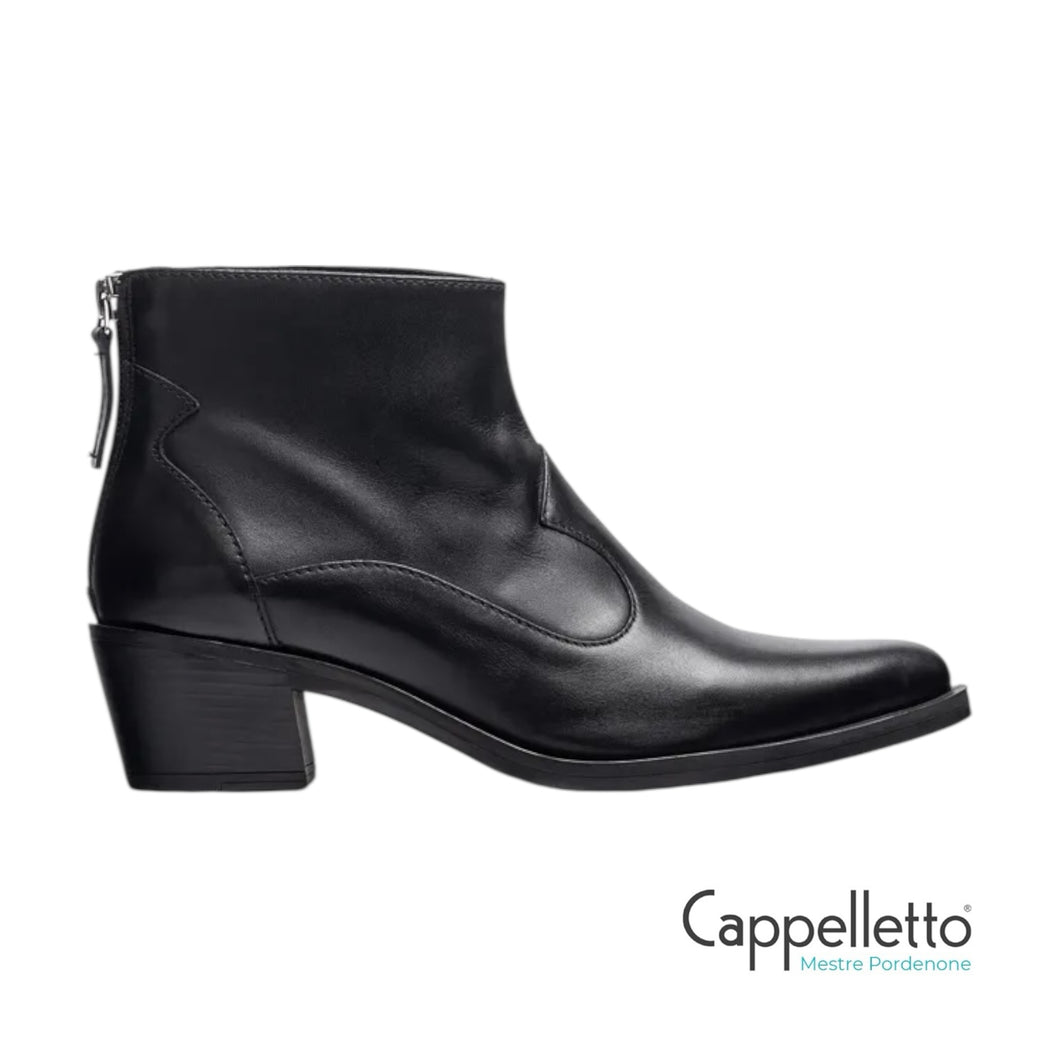 GALTIS Stivaletto Basso Cowboy Pelle Nera