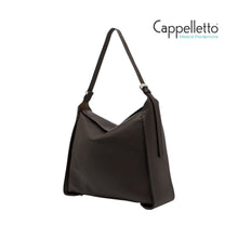 Carica l&#39;immagine nel visualizzatore di Gallery, PENELOPE Borsa in Pelle Double Espresso/Castoro
