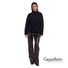 Carica l'immagine nel visualizzatore di Gallery, CORNELIA Cappottino con Cintura Nero

