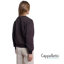 Carica l'immagine nel visualizzatore di Gallery, MANAR Maglia con Maniche Lavorate Caffè
