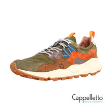 Carica l&#39;immagine nel visualizzatore di Gallery, YAMANO 3 Uomo Suede/Nylon Ristop Militare-Marrone
