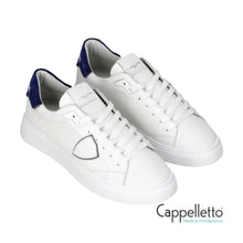 Carica l&#39;immagine nel visualizzatore di Gallery, TEMPLE Uomo Daim Bianco/Blu VD23
