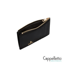 Carica l'immagine nel visualizzatore di Gallery, CAMELIA M Zipped Card Case Nero
