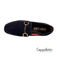 Carica l'immagine nel visualizzatore di Gallery, ASHE Mocassino Donna in Camoscio Blu
