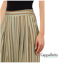 Carica l'immagine nel visualizzatore di Gallery, Pantalone Wide Green/Tabacco CA6089
