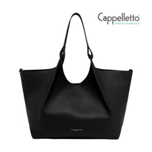 Carica l&#39;immagine nel visualizzatore di Gallery, DUA Big Borsa in Pelle Nero/Castoro
