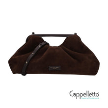 Carica l'immagine nel visualizzatore di Gallery, JANINE 3026 Borsa in Suede Testa di Moro
