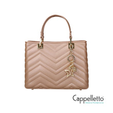 Carica l'immagine nel visualizzatore di Gallery, KRISSY WAVE M Borsa a Mano Moka Mousse/Gold
