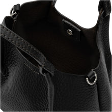 Carica l&#39;immagine nel visualizzatore di Gallery, DUA Baby Borsa in Pelle Nero/Castoro
