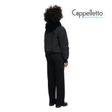 Carica l&#39;immagine nel visualizzatore di Gallery, RUBIA Bomber Reversibile con Ecopelliccia Nero
