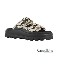Carica l&#39;immagine nel visualizzatore di Gallery, EVA One-Piece Slide Two Buckle Black/White
