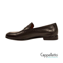 Carica l'immagine nel visualizzatore di Gallery, Mocassino Uomo con Mascherina in Nappa Nera M720
