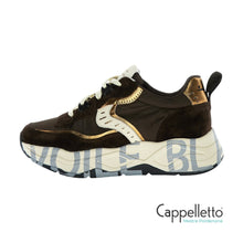 Carica l'immagine nel visualizzatore di Gallery, CLUB105 Sneaker Donna Suede/Nylon Brown-Bronze
