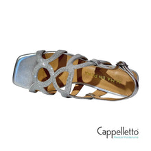 Carica l&#39;immagine nel visualizzatore di Gallery, Sandalo Tacco Diva Argento 0954
