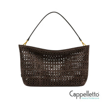 Carica l'immagine nel visualizzatore di Gallery, MASHUP Borsa Piccola in Suede Laserato Moka
