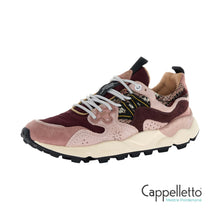 Carica l'immagine nel visualizzatore di Gallery, YAMANO 3 Sneaker Donna in Suede e Tessuto Viola-Rosa
