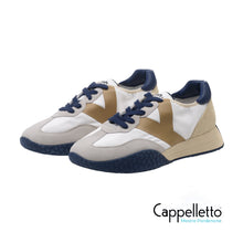 Carica l&#39;immagine nel visualizzatore di Gallery, Sneaker Uomo 9313 Bianco/Sabbia/Blu
