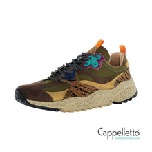 Carica l'immagine nel visualizzatore di Gallery, WAVE UNI Sneakers in Suede/Tessuto Marrone-Verde
