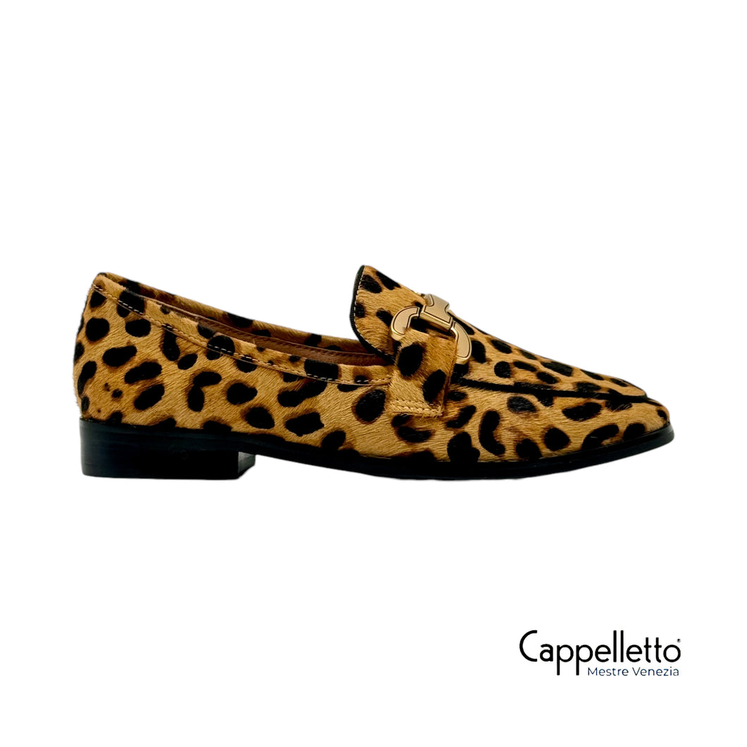 VELA Loafer Fibbia Leopardo