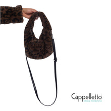 Carica l'immagine nel visualizzatore di Gallery, CHERYL Borsetta EcoPelliccia CrossBody Brown Leopard
