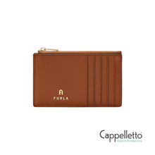 Carica l'immagine nel visualizzatore di Gallery, CAMELIA M Zipped Card Case Cognac
