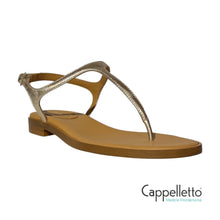 Carica l&#39;immagine nel visualizzatore di Gallery, Sandalo Infradito Flat Laminato Platino
