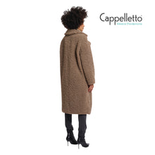 Carica l&#39;immagine nel visualizzatore di Gallery, ELICIA Cappotto Teddy Doppiopetto Toffee
