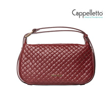 Carica l&#39;immagine nel visualizzatore di Gallery, MAVIRA PLOT Borsa in Pelle Rubino/Gold
