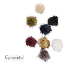 Carica l&#39;immagine nel visualizzatore di Gallery, POMPON Staccabile in EcoPelliccia Cioccolato

