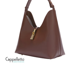 Carica l'immagine nel visualizzatore di Gallery, GOCCIA M Hobo Sidney Cioccolato/Light Gold
