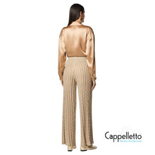 Carica l&#39;immagine nel visualizzatore di Gallery, YOVA Pantalone in Maglia Oro
