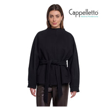 Carica l'immagine nel visualizzatore di Gallery, CORNELIA Cappottino con Cintura Nero
