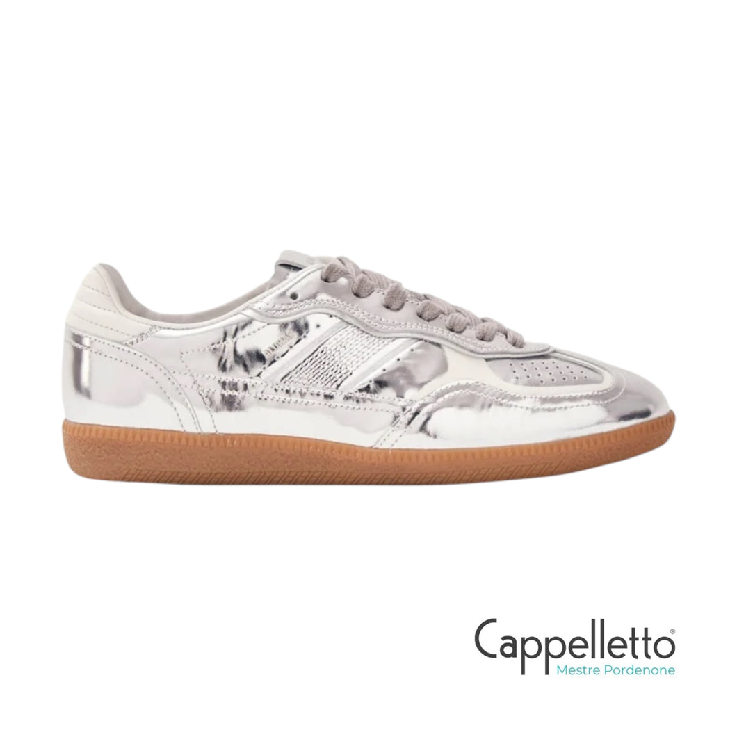 TB490 Rife Shimmer Silver Cream Sneaker