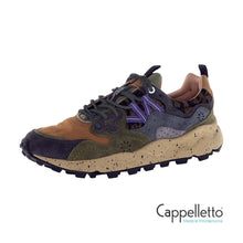 Carica l&#39;immagine nel visualizzatore di Gallery, YAMANO 3 UNI Suede/Nylon Knitted Fabric Leo Anthracite
