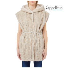 Carica l&#39;immagine nel visualizzatore di Gallery, Gilet In EcoPelliccia Natural Beige MF5364
