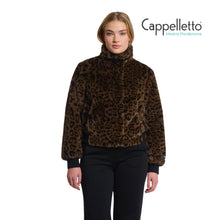 Carica l&#39;immagine nel visualizzatore di Gallery, AMBRA Giubbo corto in Ecopelliccia Leopard
