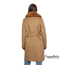 Carica l&#39;immagine nel visualizzatore di Gallery, MEYA Cappotto Monopetto con Collo EcoFur Twig
