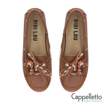 Carica l'immagine nel visualizzatore di Gallery, Loafer Allacciata Motivo Floreale Pelle Cuoio
