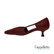 Carica l&#39;immagine nel visualizzatore di Gallery, RIGEL 45 Pump in Pelle Bordeaux
