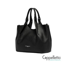 Carica l'immagine nel visualizzatore di Gallery, DUA Borsa Media Pelle Nera
