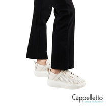 Carica l'immagine nel visualizzatore di Gallery, WEMBLEY Donna in Pelle Intrecciata Bianca 0075
